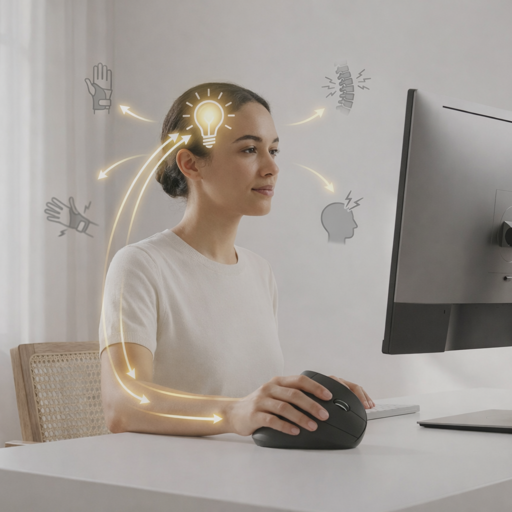 Ergonomic wireless mouse