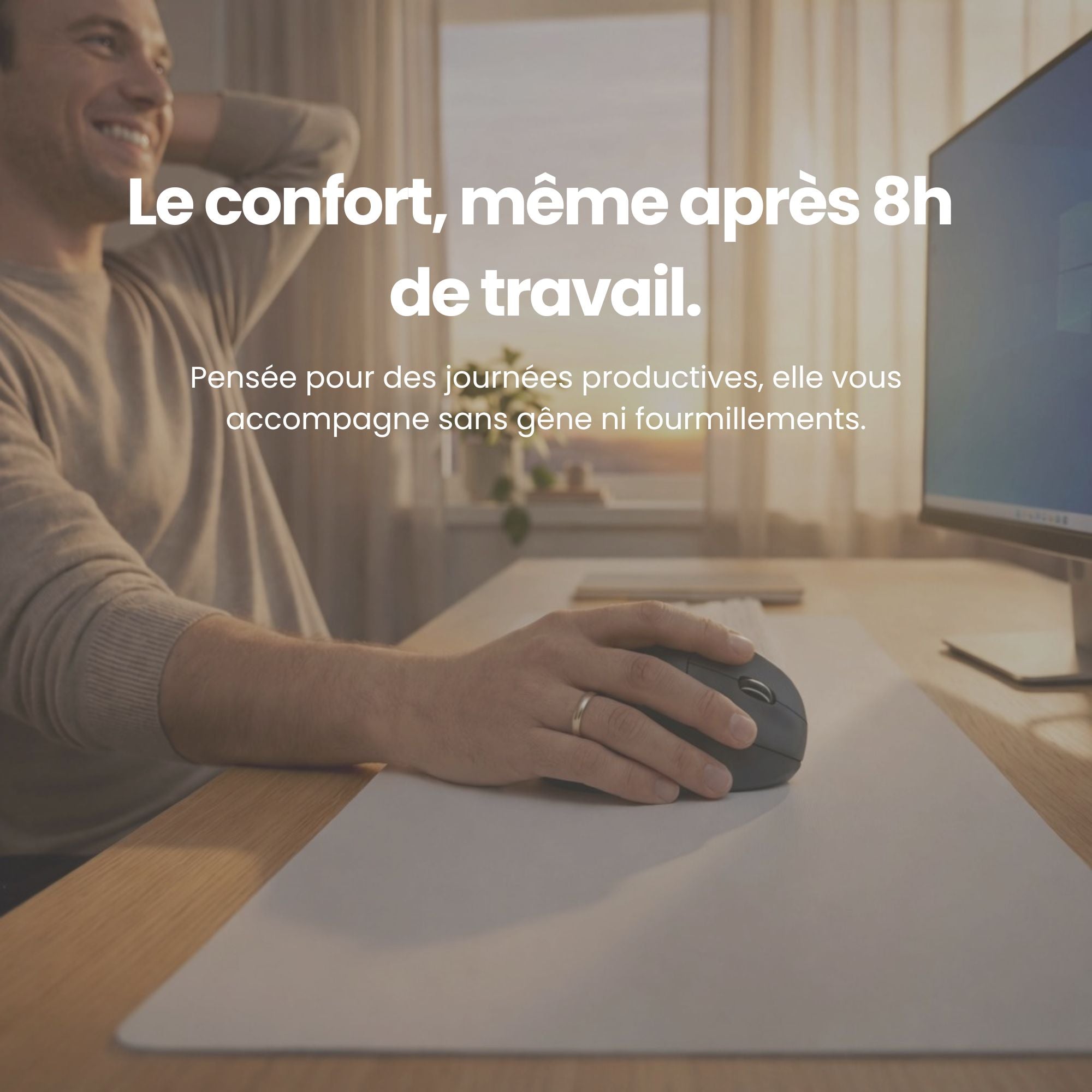 Ergonomic wireless mouse