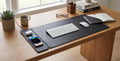 Tapis de bureau avec charge sans fil intégrée pour téléphone