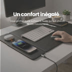 Tapis de bureau avec recharge intégrée