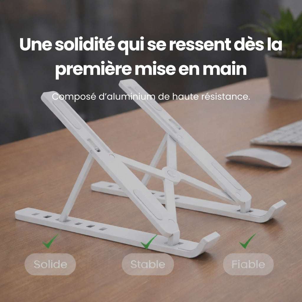 Support pliable pour ordinateur portable