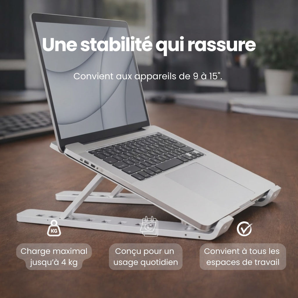 Support pliable pour ordinateur portable